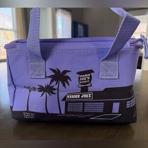 Trader Joe's Purple Insulated Tote Bag